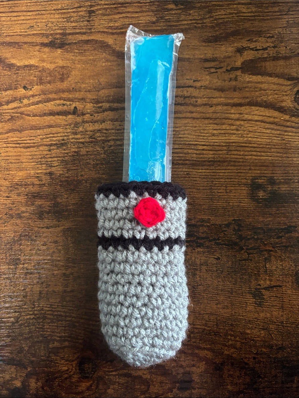 2 Crochet LightSaber Popsicle holder - Picture 2 of 3